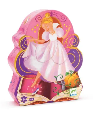 Silhouette Cinderella Puzzle 36 Piece Puzzle
