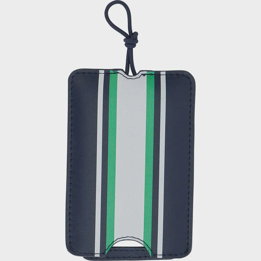 Stripe Luggage Tag - Mens Navy