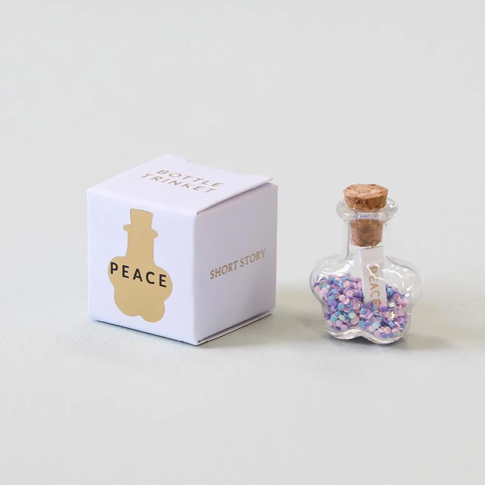 Trinket Bottle Peace Flower Pastel