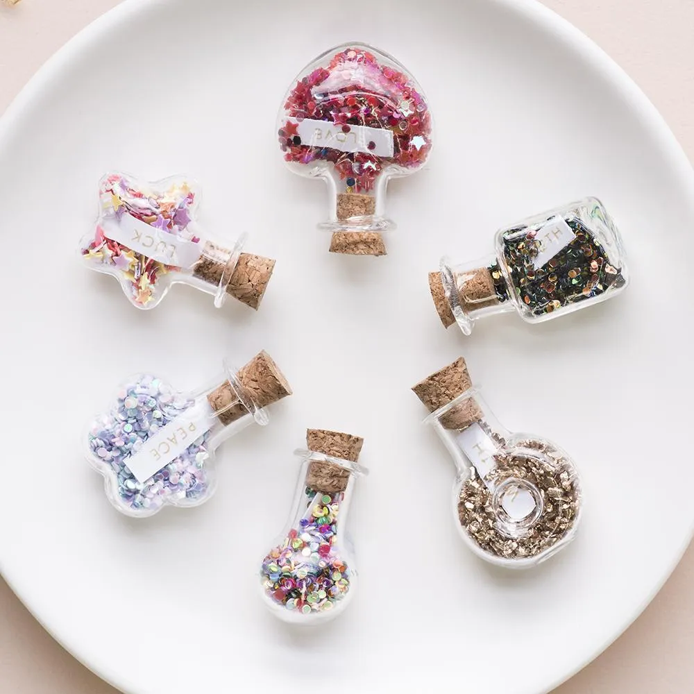Trinket Bottle Peace Flower Pastel