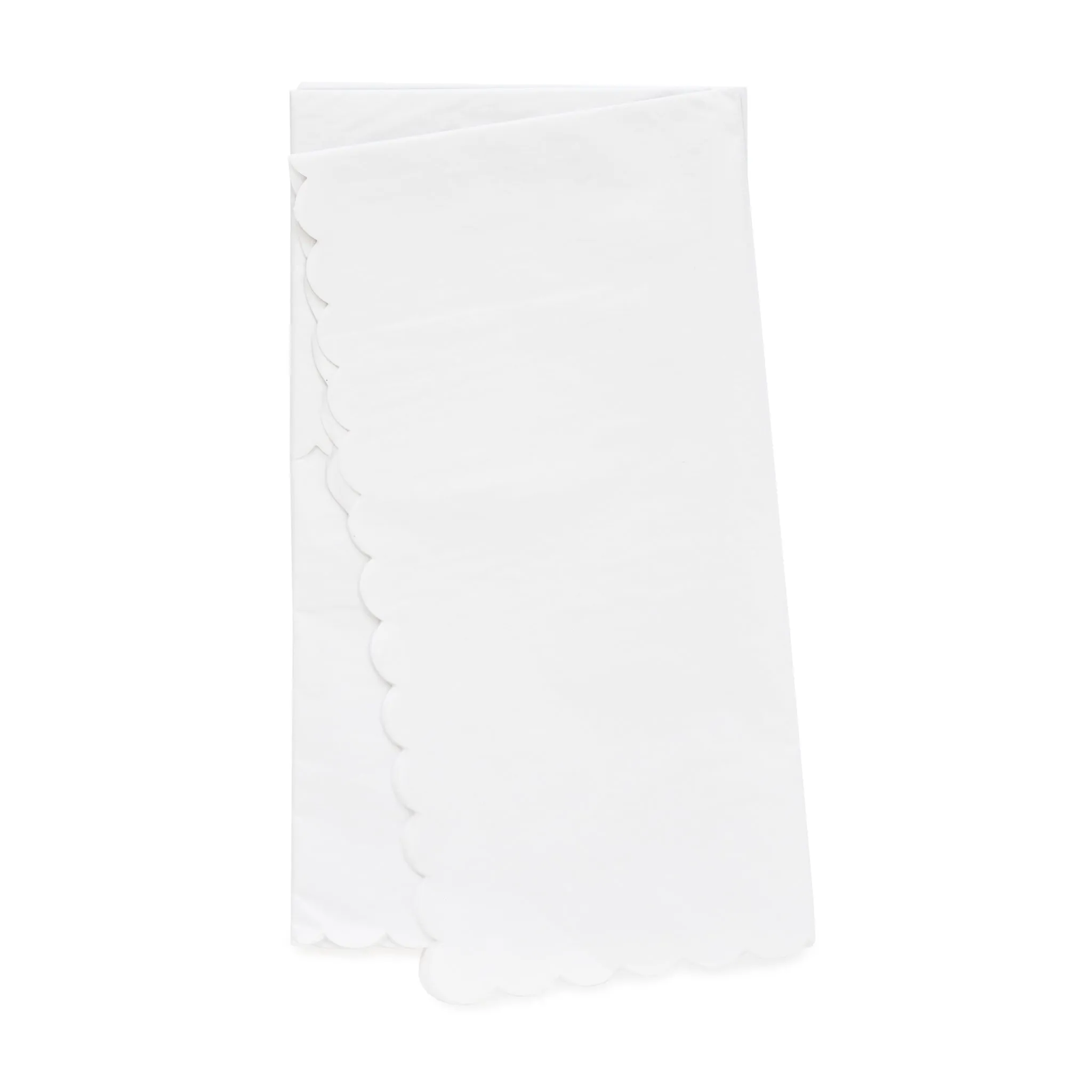 White Scallop Tissue Paper