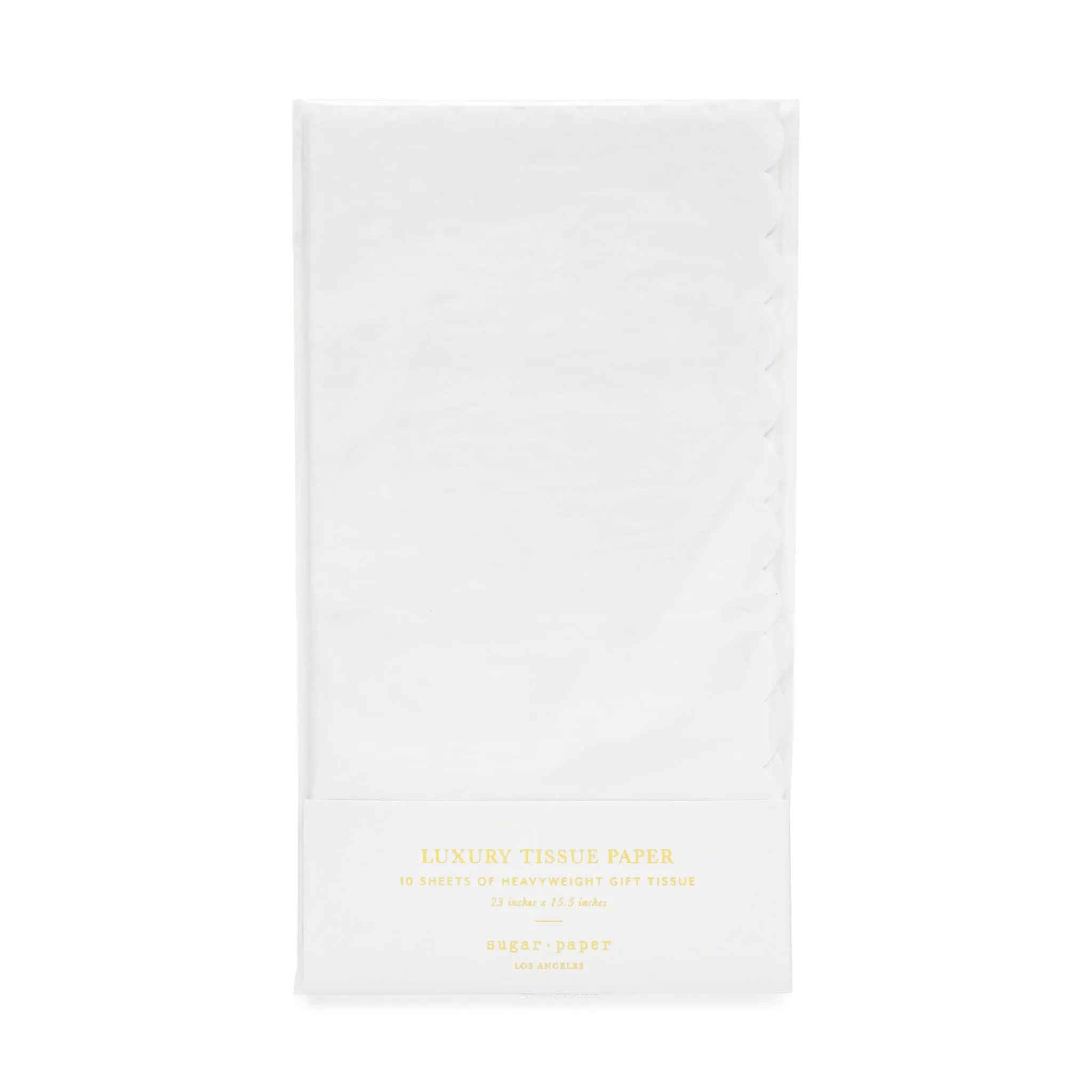 White Scallop Tissue Paper