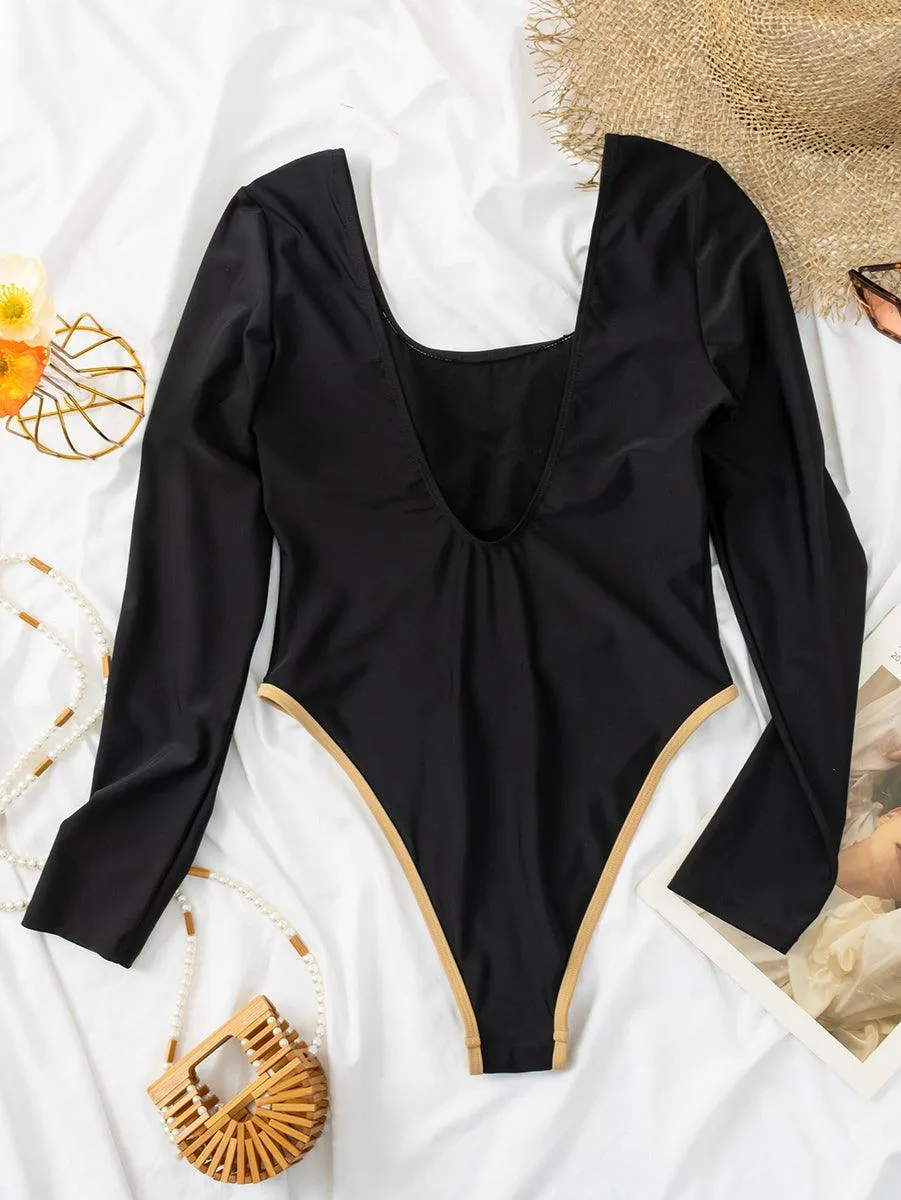 Women's Long Sleeve One Piece Swimsuit | Sexy Bathing Suit