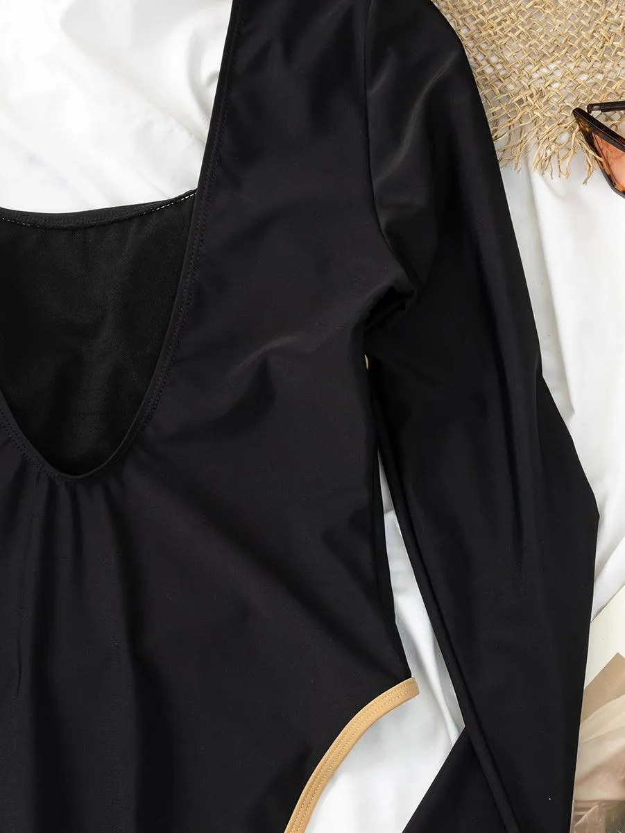 Women's Long Sleeve One Piece Swimsuit | Sexy Bathing Suit
