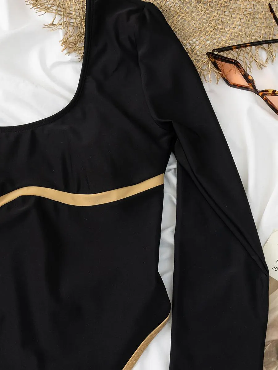 Women's Long Sleeve One Piece Swimsuit | Sexy Bathing Suit