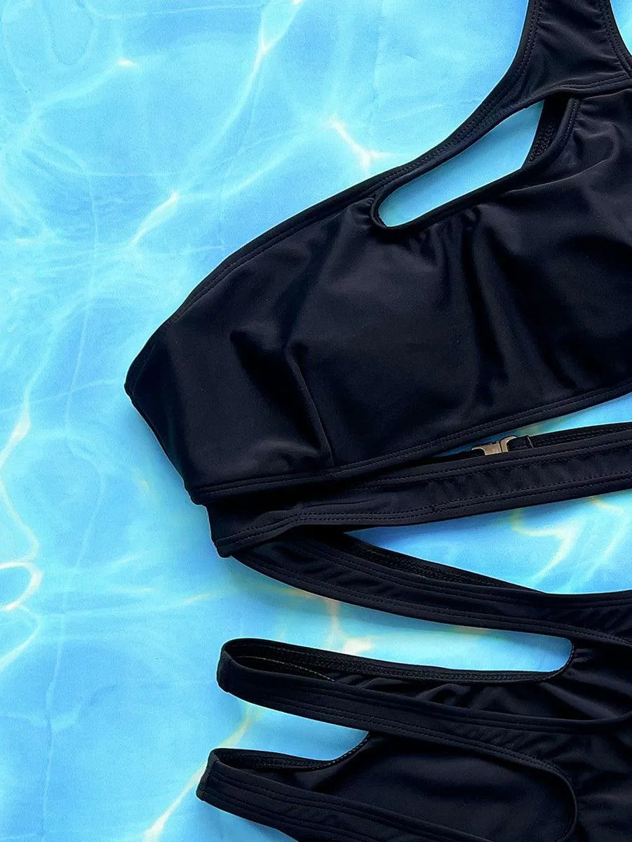 Women's One Piece Hollow-Out Swimsuit | String Tankini Bathing Suit