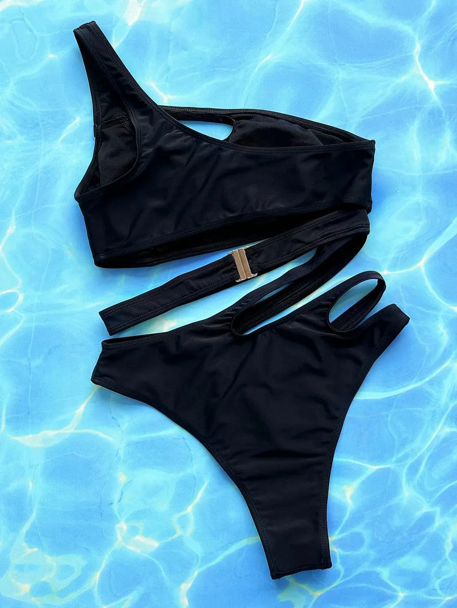 Women's One Piece Hollow-Out Swimsuit | String Tankini Bathing Suit