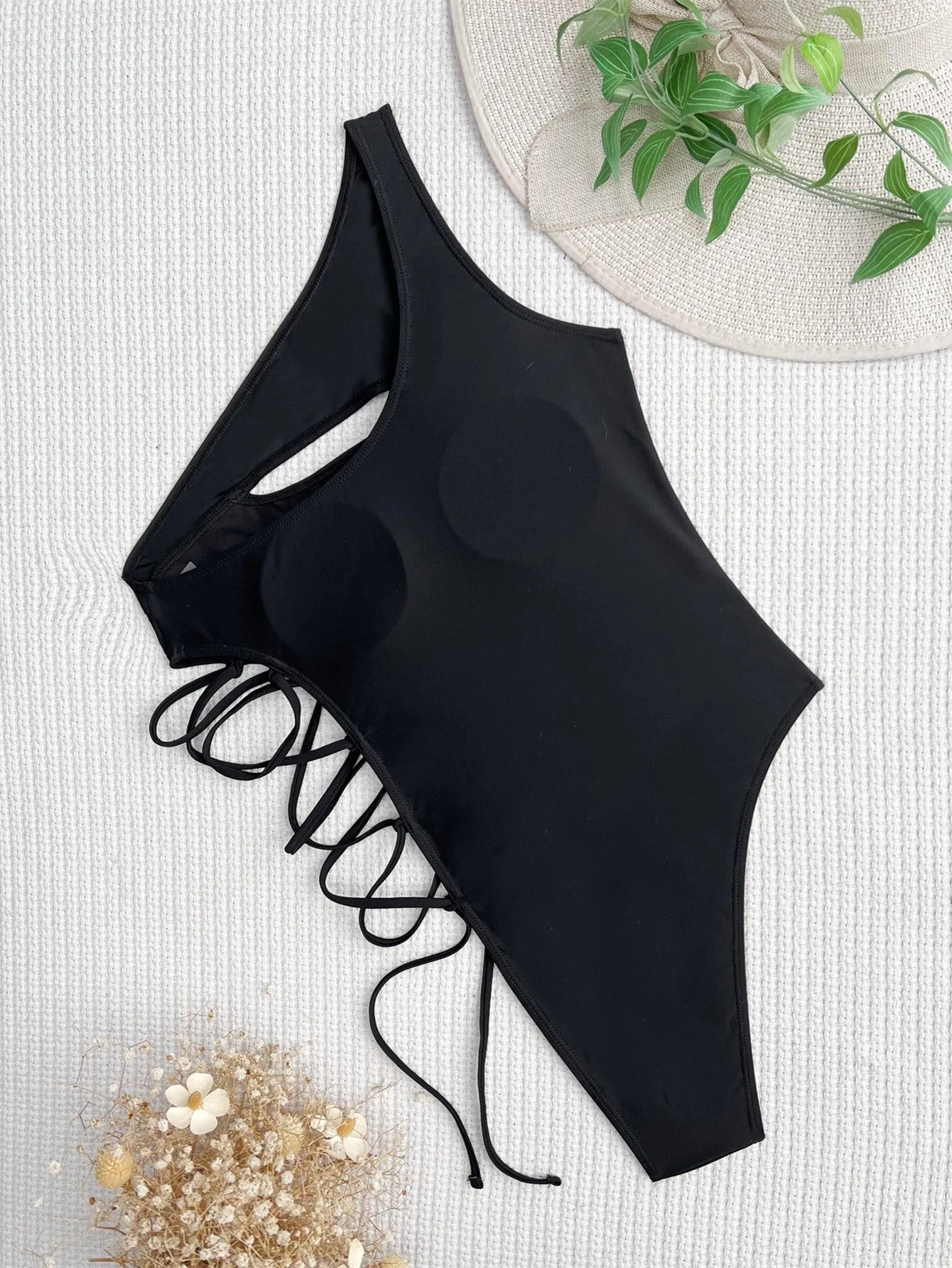Women's One-Shoulder One-Piece Swimsuit - Chic Designer Swimwear by GFIT