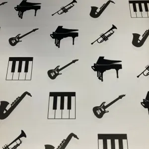 Wrapping Paper Sheet: Music Images