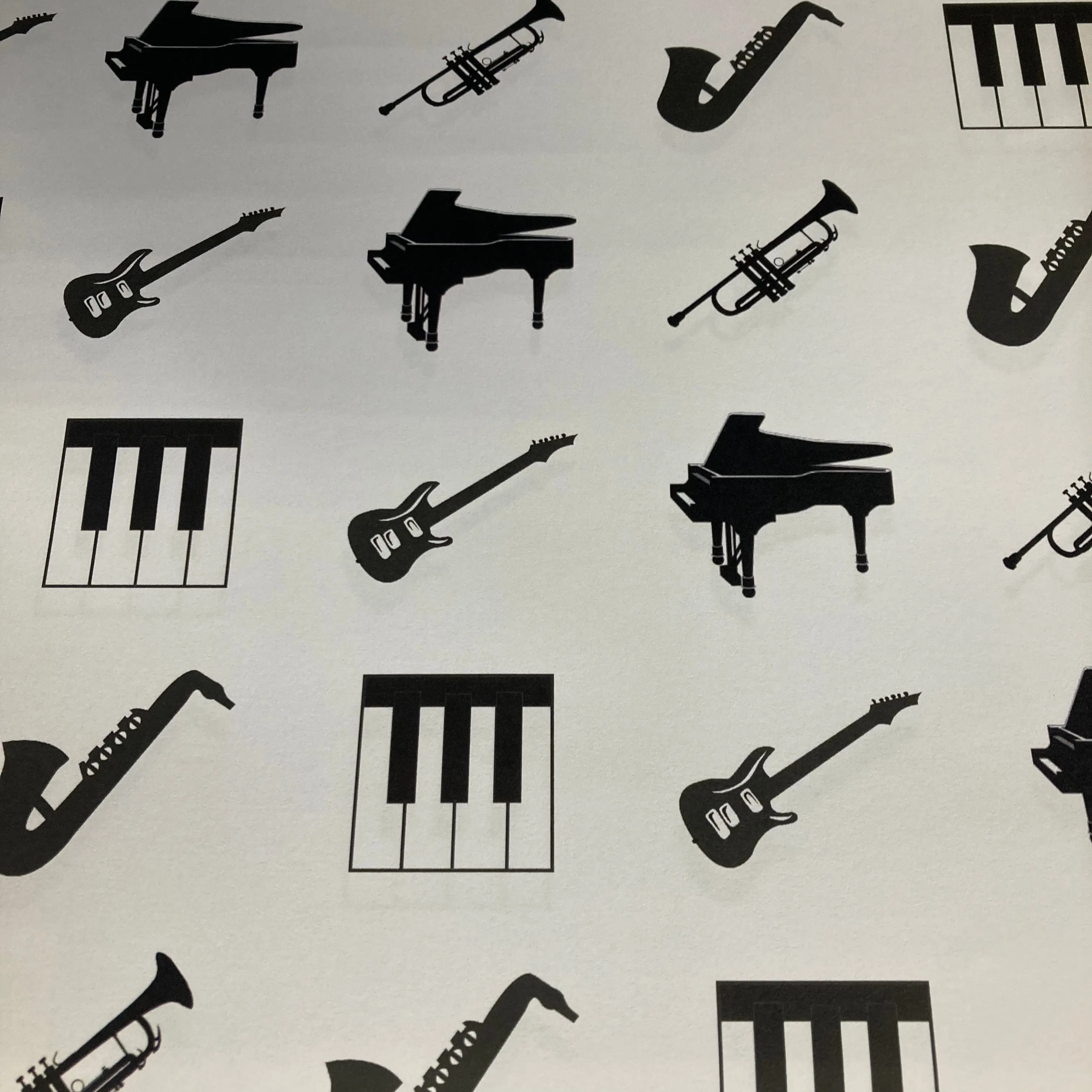 Wrapping Paper Sheet: Music Images